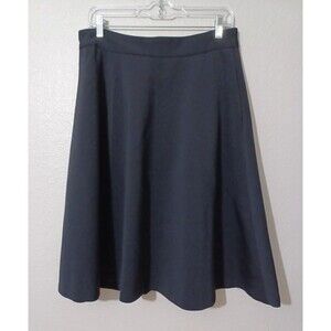 NWT Banana Republic Womens Midi Skirt Black Pockets Size 12